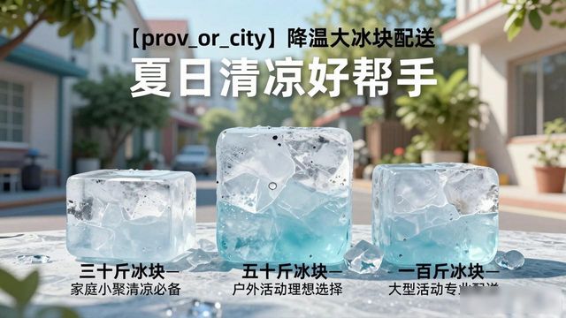 闵行降温大冰块配送 夏日清凉好帮手